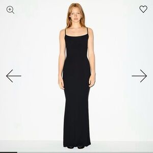Skims Black Maxi Dress